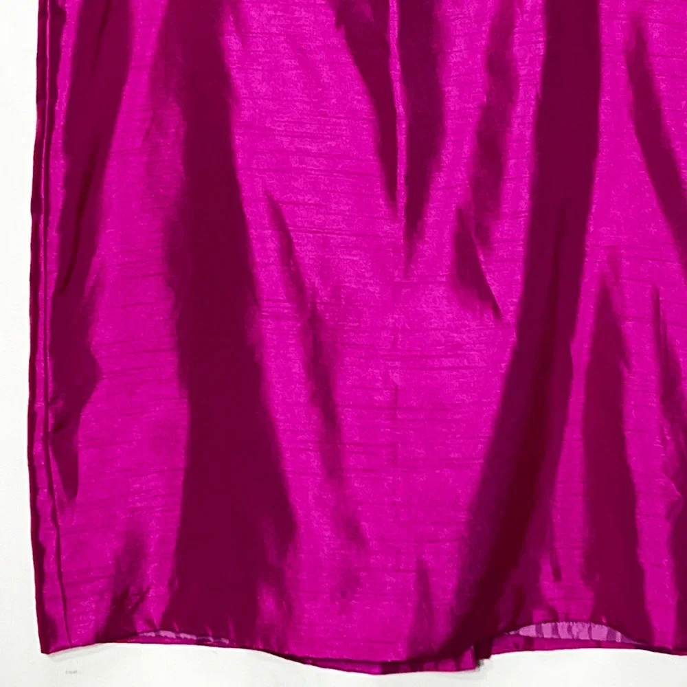 Emily Womens Magenta Pink Skirt Suit Set Rhinestone Buttons Plus‎ Size 18W